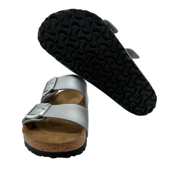 Birkenstock Women's Arizona Sandals | Silver | Size 11 **NEW - Picture 8 of 8